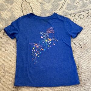 Cat & Jack Blue Short Sleeve Tee with Patriotic Graphic